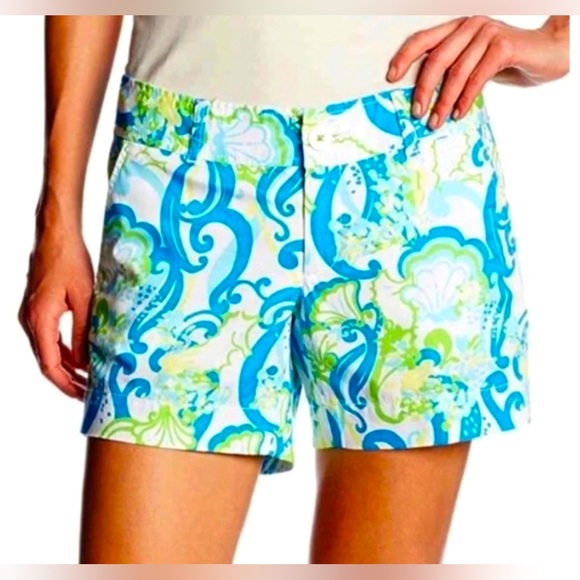 Lilly Pulitzer Pants - Lilly Pulitzer Callahan Short Crystal Coast Size 0